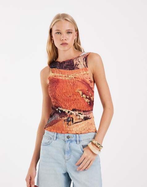 ASOS DESIGN jersey hemdje met smok en western road-print - view 1