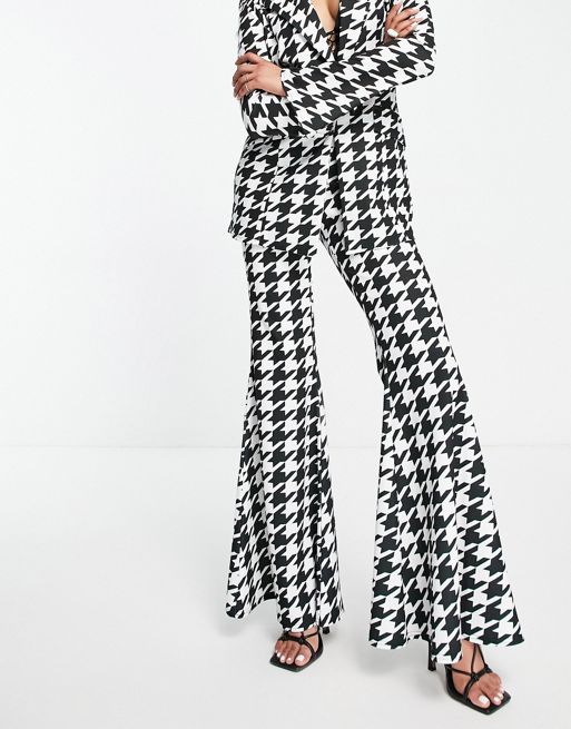 ASOS DESIGN sequin patterned flare pants in multi