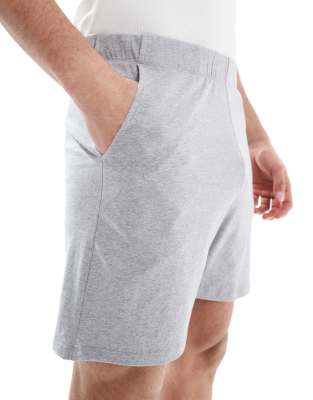 Asos Design Jersey Lounge Short In Gray