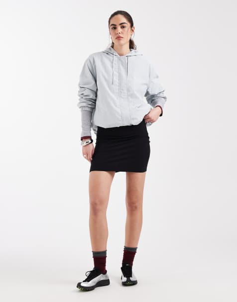 ASOS DESIGN jersey mini skirt in black - view 1