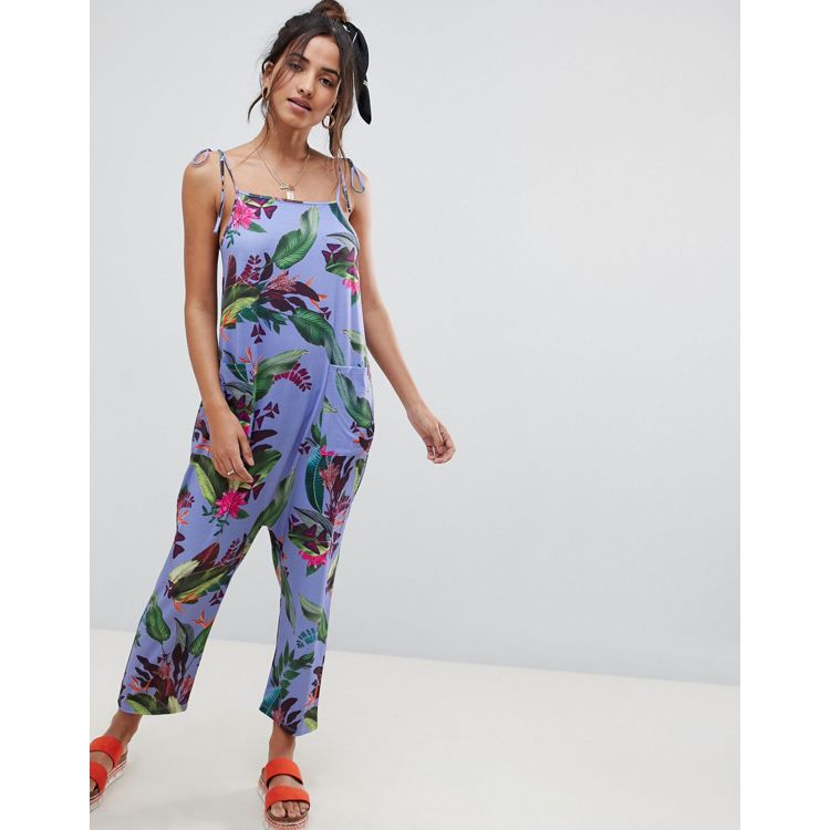 French Connection bodycon jumpsuit with mesh cut outs in black