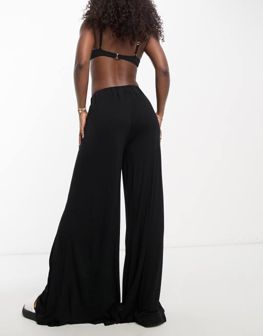 Cute Black Pants, Black Palazzo Pants, Black Dress Pants