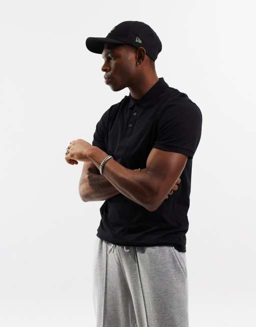 Asos black outlet polo