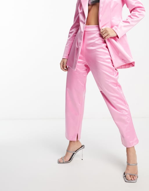 Satin deals cigarette pants