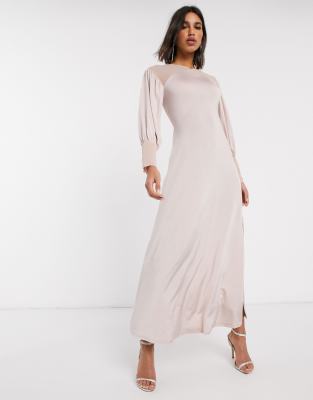 asos blush dress