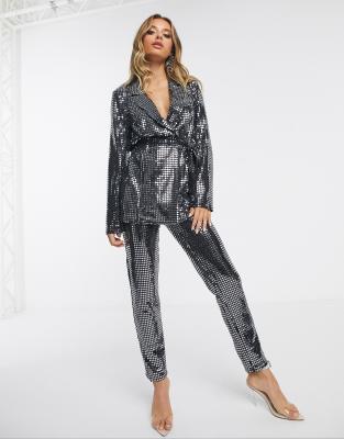 asos glitter suit