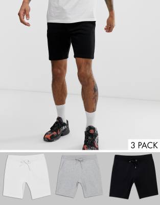 asos black cycling shorts