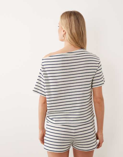 ASOS DESIGN jersey shorts in mono stripes - part of a set, 5 of 5
