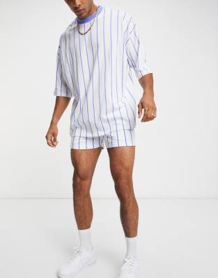 asos design jersey skinny shorts
