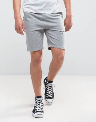 asos design jersey skinny shorts
