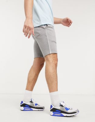 asos design jersey skinny shorts