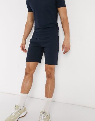 asos design jersey skinny shorts