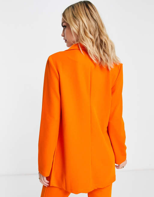 Orange blazer online suit