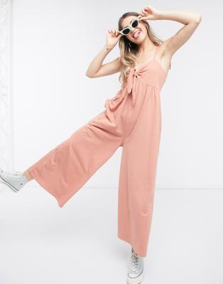 oasis coral jumpsuit