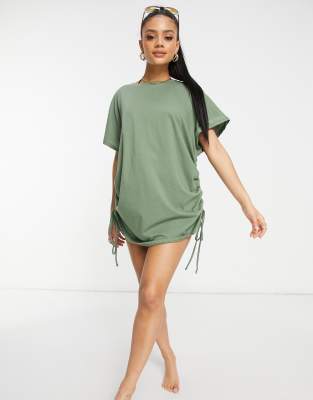 beach cover up t shirt dress