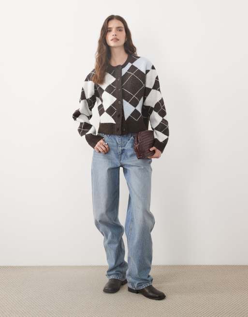 ASOS DESIGN jersey transparente con cuello barco, mangas con puño y murciélago en turquesa, 2 de 4