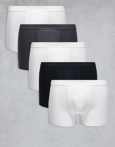 ASOS DESIGN – Jersey-Unterhosen in verschiedenen Farben, 5er-Pack  - view 1