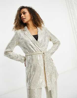 asos sequin suit