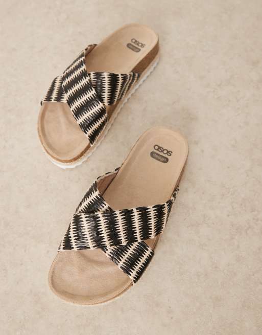 ASOS DESIGN - Jessica - Naturfarvede espadrille-mules med krydsende remme og striber, 2 af 4