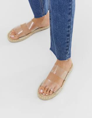 clear espadrilles