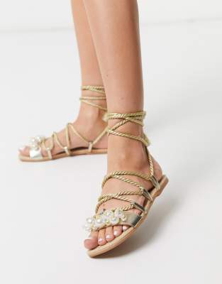 embellished espadrille sandals