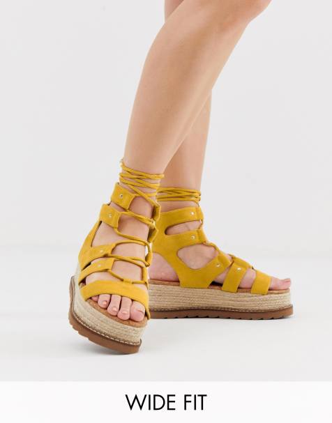 espadrilles jaunes femme
