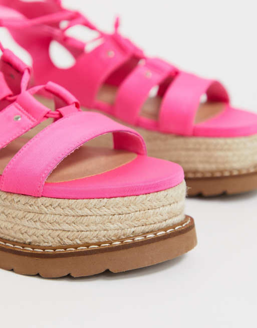 Asos design top jive flatform espadrilles