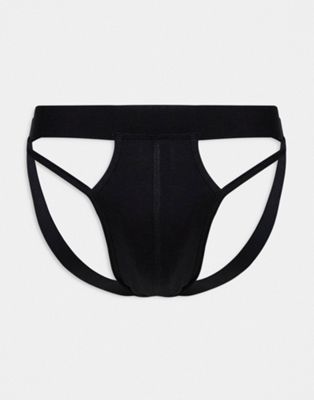 ASOS DESIGN jock strap in black with cut out panels - ASOS Price Checker