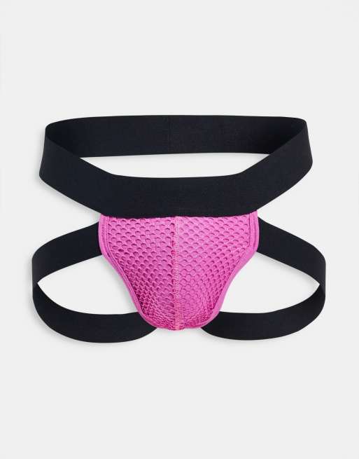 CODE 22 - Bright Mesh Jockstrap - Pink