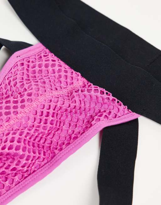 CODE 22 - Bright Mesh Jockstrap - Pink