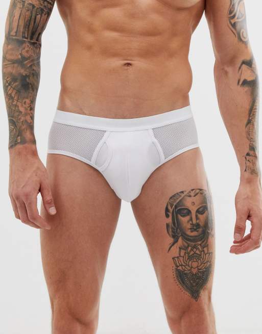 ASOS DESIGN jock strap in white mesh ASOS