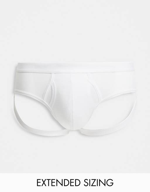 ASOS DESIGN jock strap in white mesh | ASOS