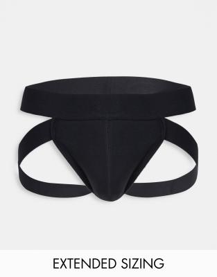 ASOS DESIGN jock strap with leg strap in black - ASOS Price Checker