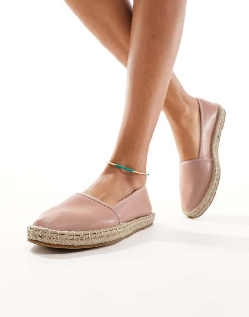ASOS DESIGN - Joey - Espadrilles a punta chiusa rosa chiaro