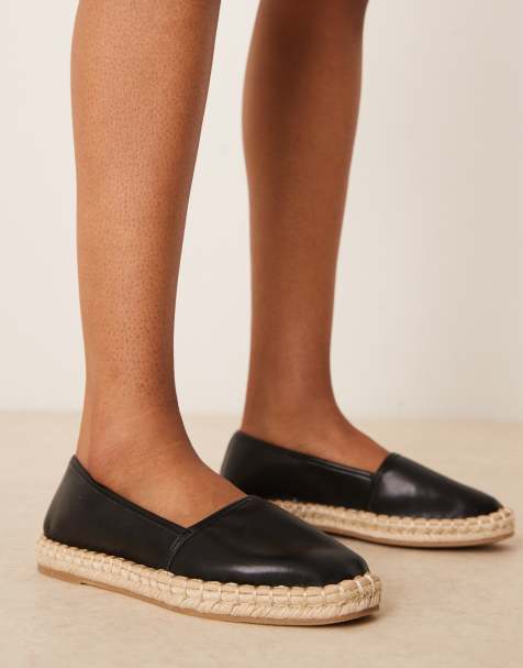 ASOS DESIGN – Joey – Espadrilles in Schwarz mit geschlossener Zehenpartie - view 1