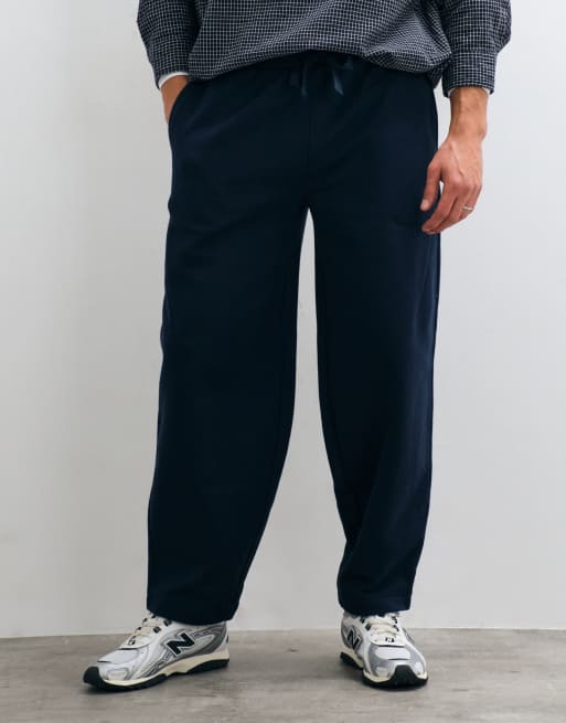 ASOS DESIGN jogger ballon slim premium épais bleu marine, 2 de 10