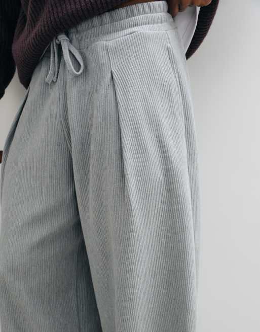 ASOS DESIGN jogger balloon oversized con pinza en gris jaspeado, 4 de 5
