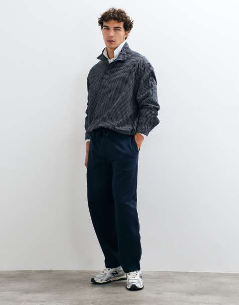 ASOS DESIGN jogger balloon slim premium de tejido grueso en azul marino - view 1