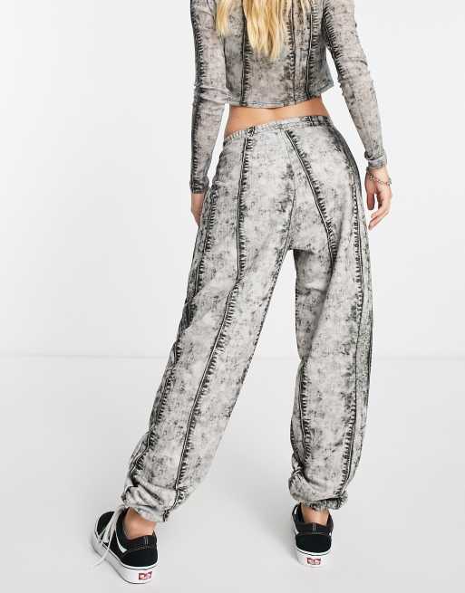 ASOS DESIGN jogger co-ord in printed denim | ASOS