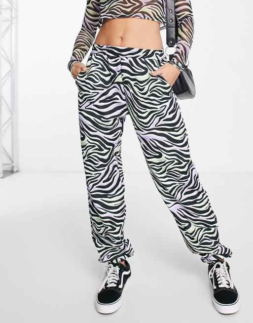 10 days discount cropped jogger zebra