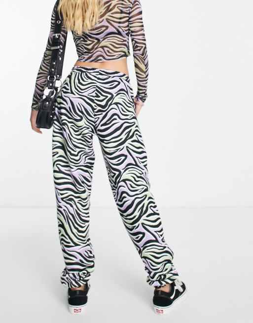 ASOS DESIGN jogger co-ord in zebra print | ASOS