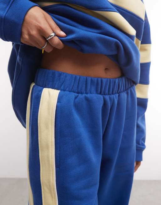 ASOS DESIGN - Jogger con detalle en contraste azul y amarillo, conjunto, 3 de 5