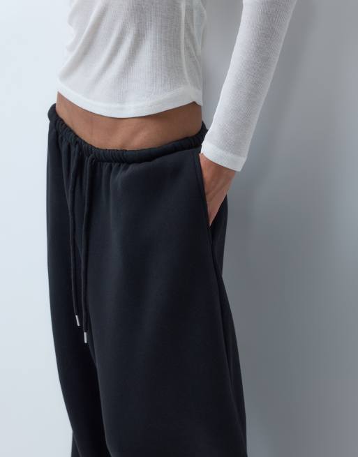 ASOS DESIGN - jogger de conjunto globo con bajo vuelto en negro, 4 de 5