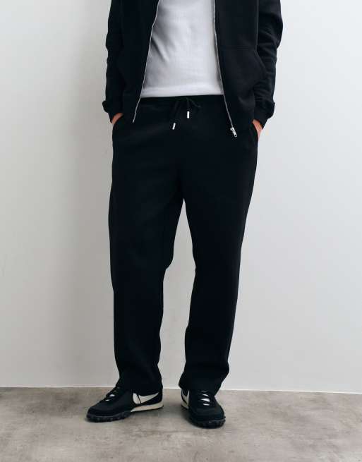 ASOS DESIGN jogger droit en tissu style scuba noir, 5 de 5