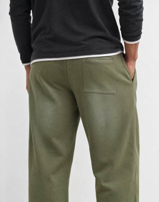 ASOS DESIGN jogger extragrande tipo balloon con pliegues y lavado spray en caqui, 6 de 9