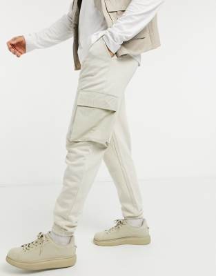 asos beige cargo pants