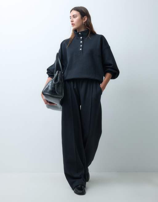 ASOS DESIGN - Mix & Match - Ensemble en maille interlock - Noir, 3 de 6