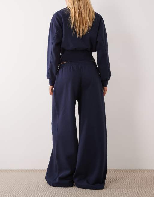 ASOS DESIGN Jogger-Kombiteil mit geradem Bein in Marineblau, 4 von 5