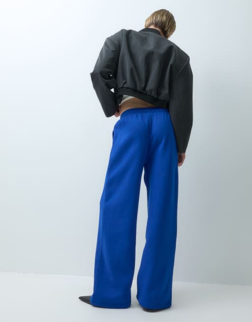ASOS DESIGN jogger large en molleton brossé bleu vif, 3 de 5