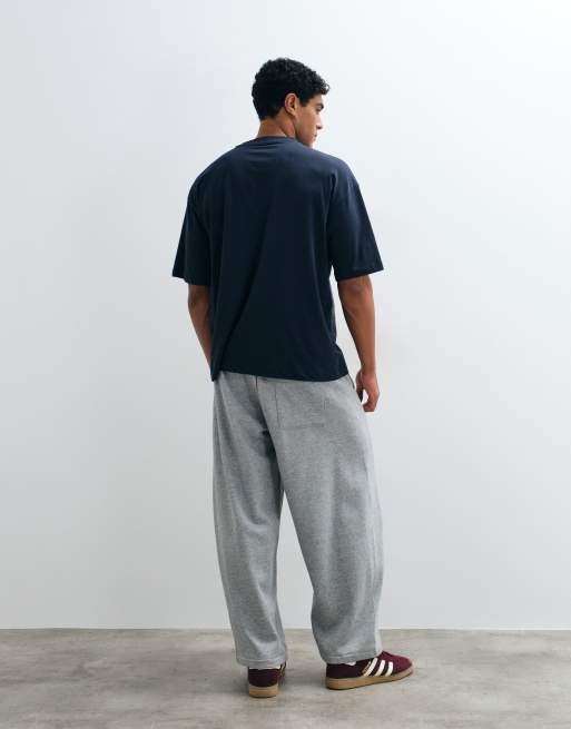 ASOS DESIGN Jogger mit Cocoon-Barrel-Fit in Graumeliert, 3 von 5